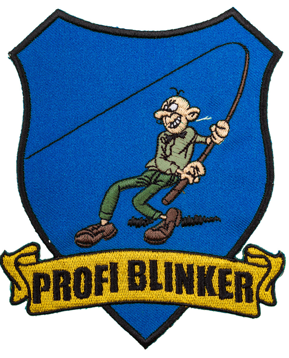 ProfiBlinker Aufnäher blau Original-Logo 