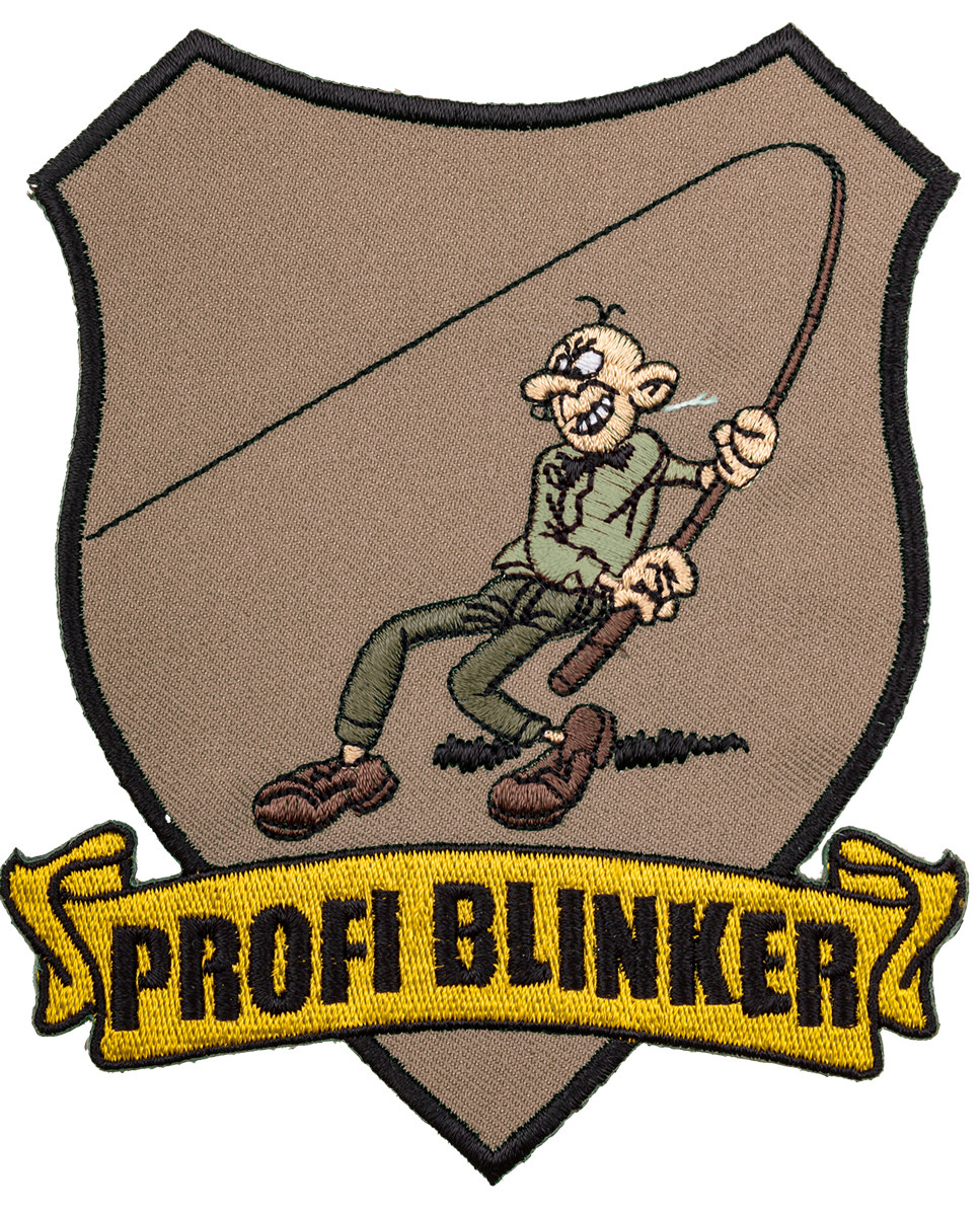 ProfiBlinker Aufnäher beige Original-Logo 