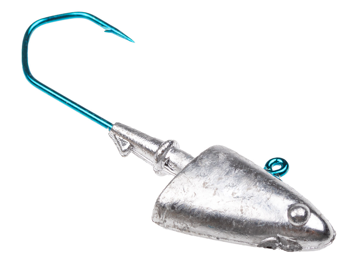 ProfiBlinker Fischkopf-Jig mit High-Carbon Haken / perfekt bei Strömung / Größe C / 14g / 3er Pack 