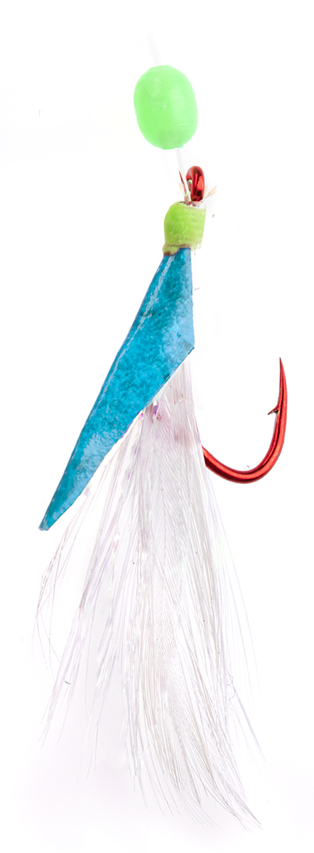 ProfiBlinker Gamefish-Paternoster mit XX-Strong High Energy Wirbel / Blau-Weiße Fliege / Größe 8/0 / 2er Pack